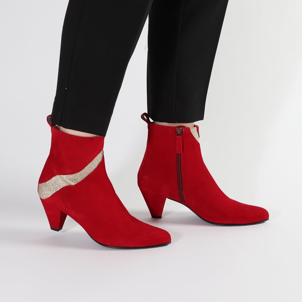 Andrea Suede Red - last pairs 38, 39, 40 - Emma Go Shoes