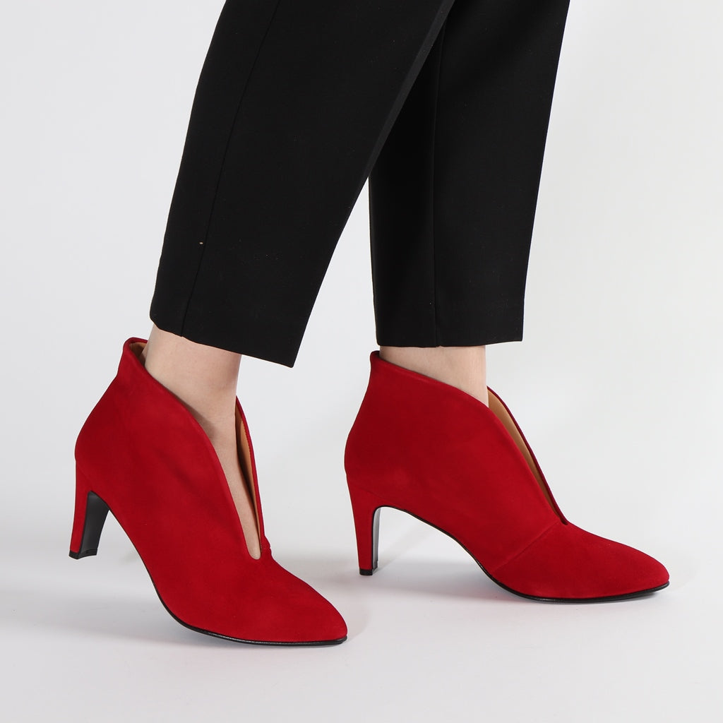 Aya Suede Red - last pairs 37, 38 - Emma Go Shoes