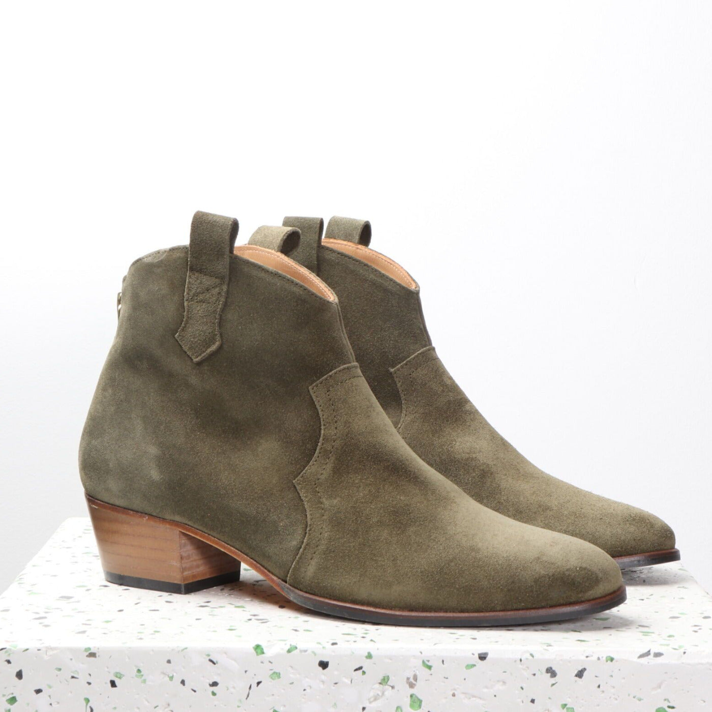 Harper Suede Olive - Emma Go Shoes