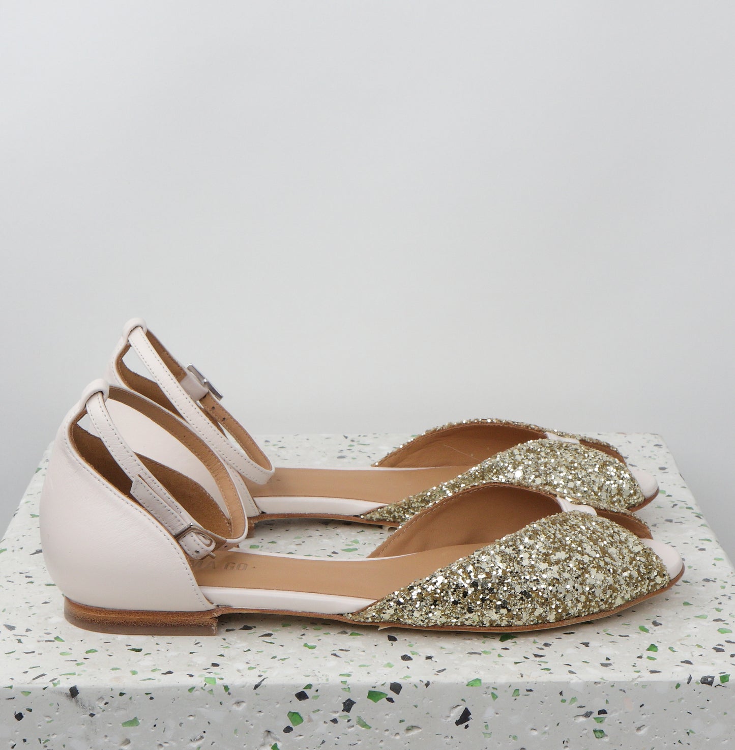 JULIETTE Glitter Champagne & Cream - Emma Go Shoes