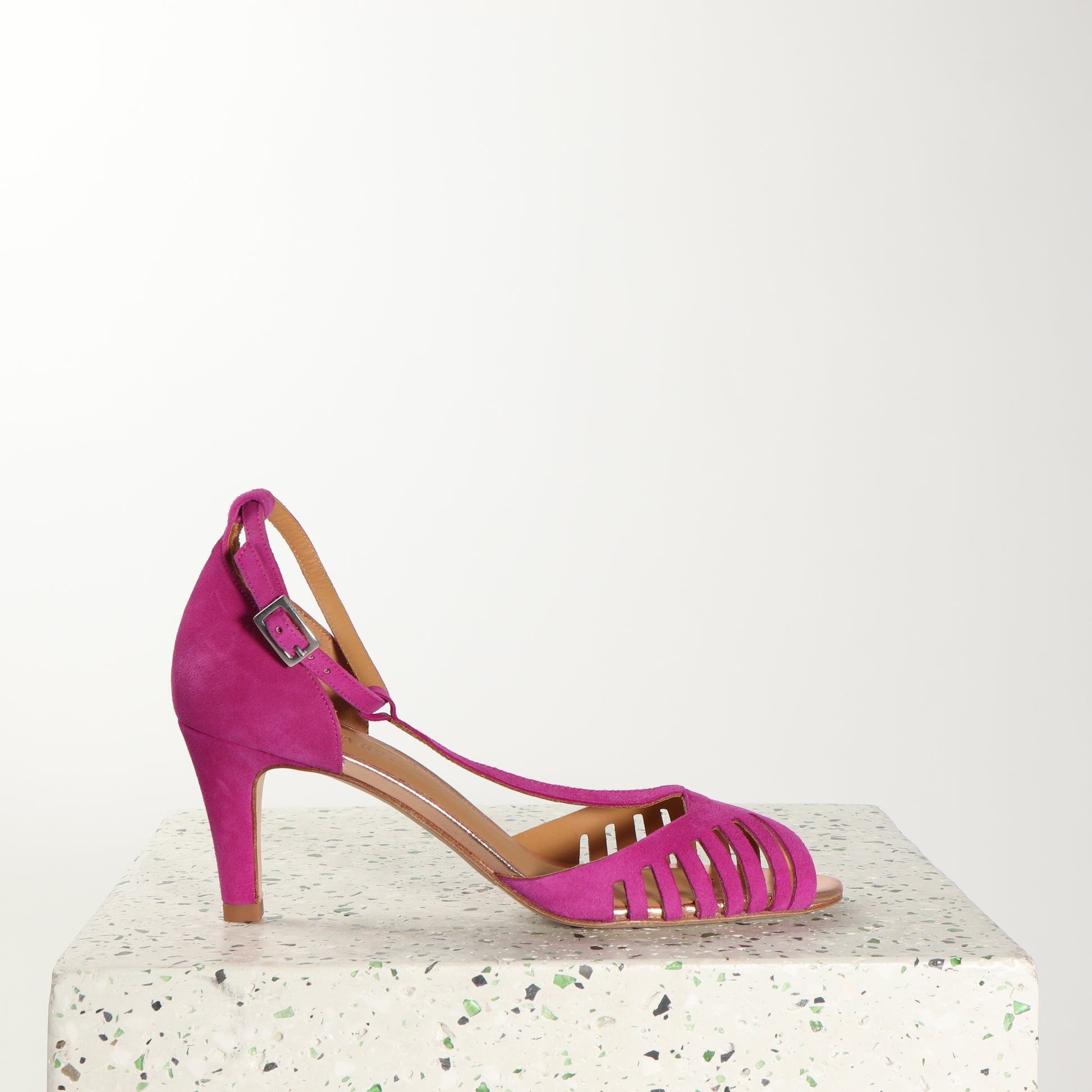 JOELLE Suede Fuchsia - last pairs - Emma Go Shoes