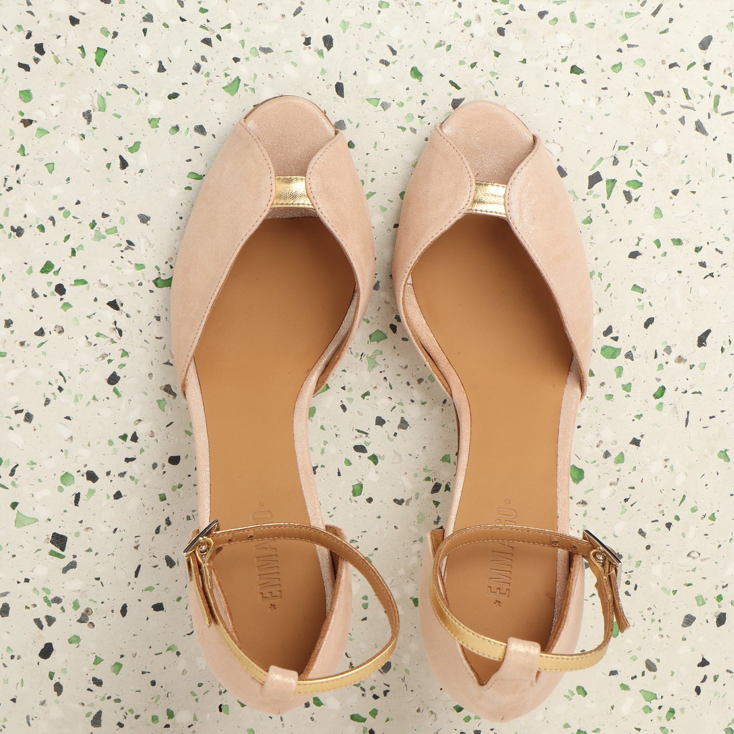 Jolene Suede Glitter Pale