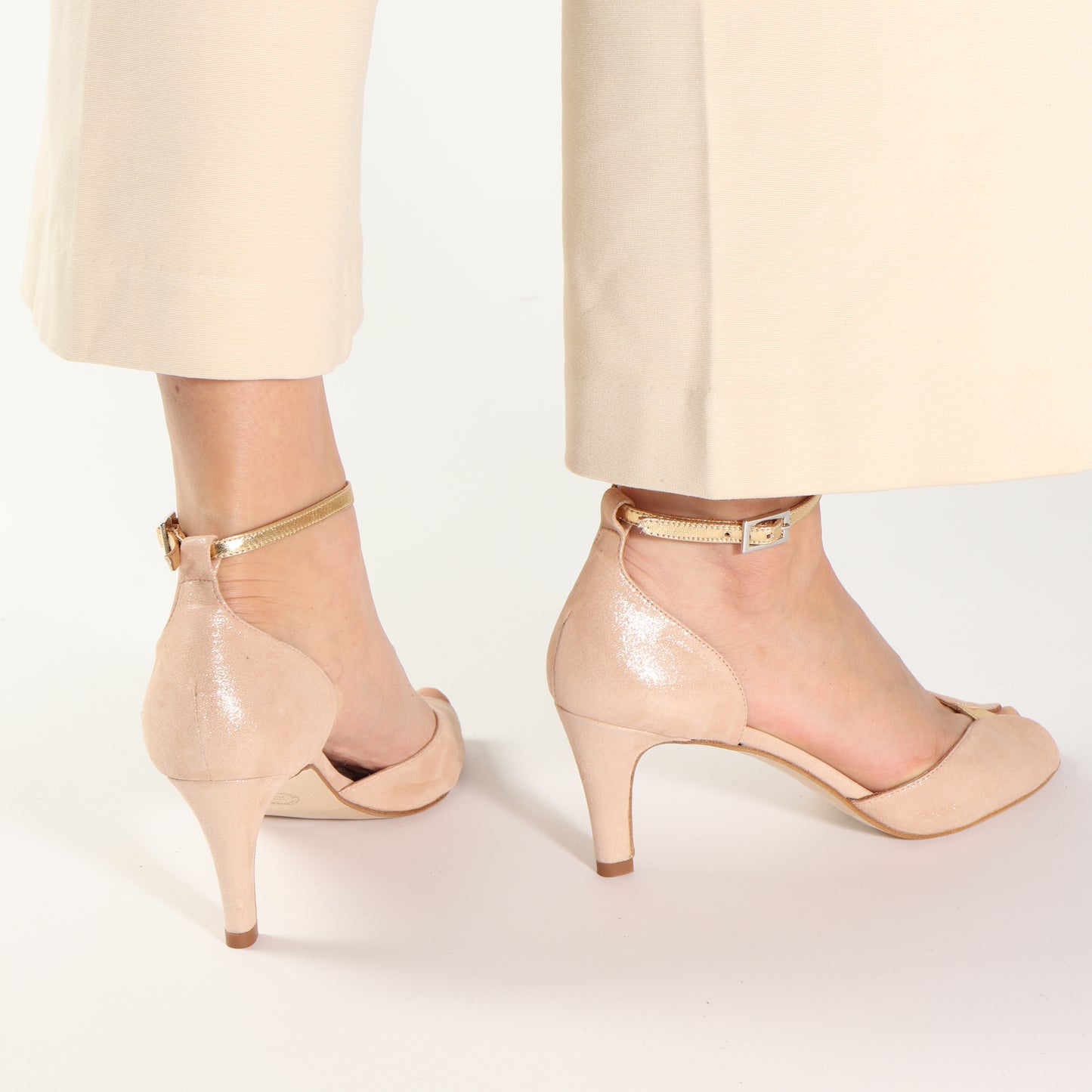 Jolene Suede Glitter Pale