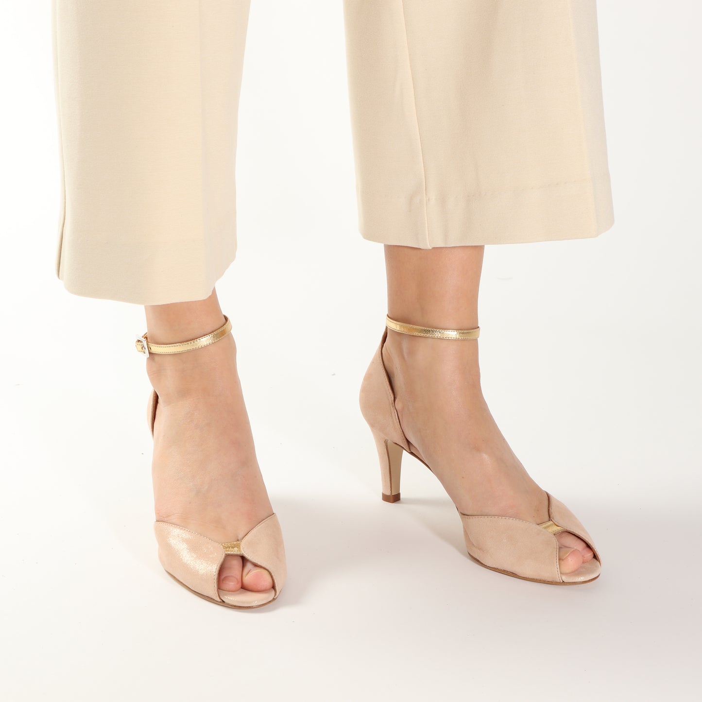 Jolene Suede Glitter Pale