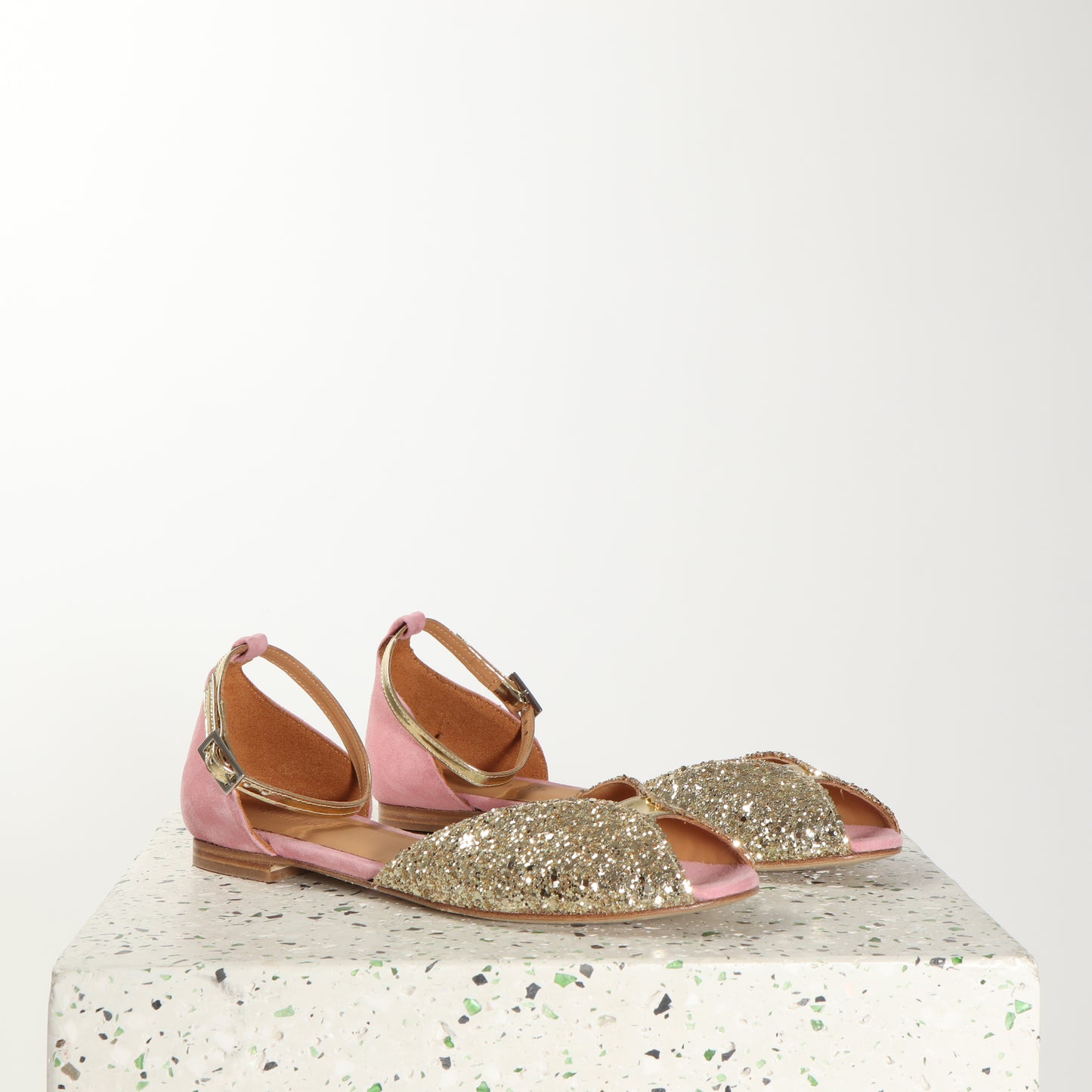 JULIETTE Glitter Champagne & Rose - Emma Go Shoes