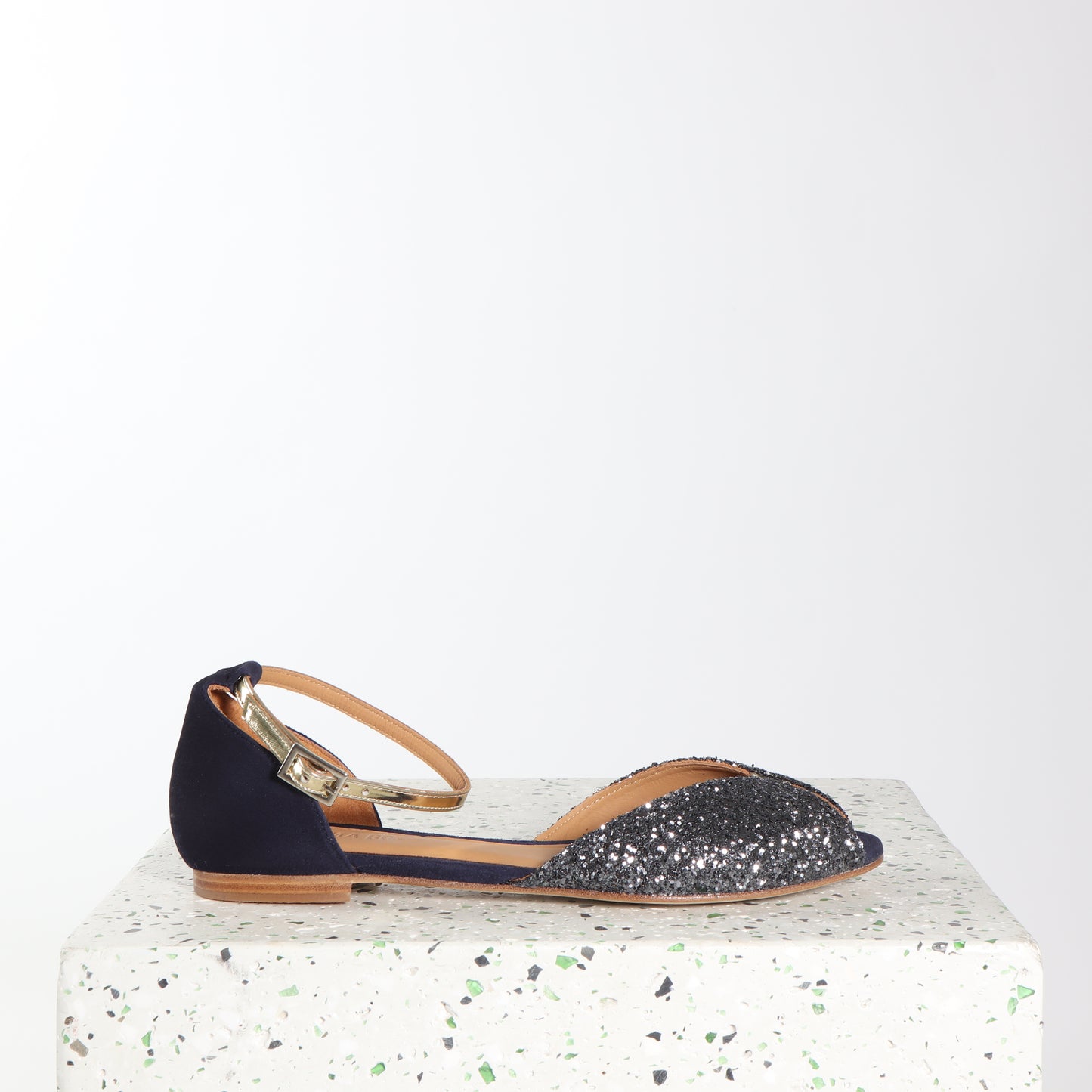 JULIETTE Glitter Smoke & Navy - Emma Go Shoes