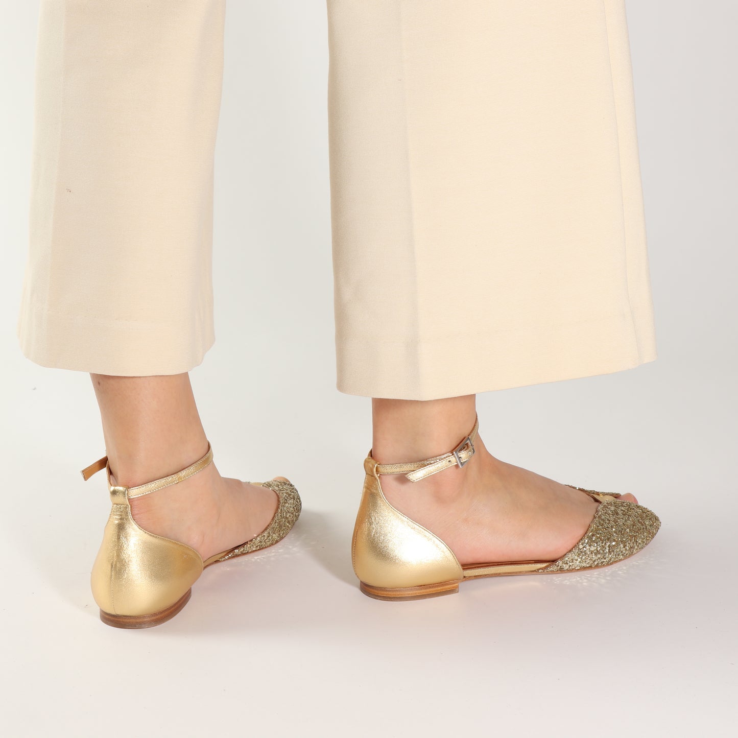 JULIETTE Glitter Champagne & Gold - Emma Go Shoes