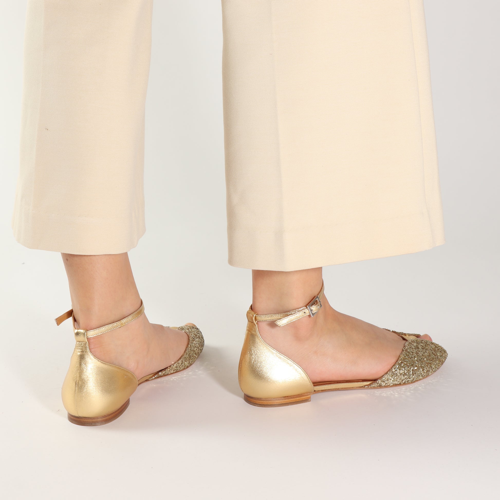 JULIETTE Glitter Champagne & Gold - Emma Go Shoes