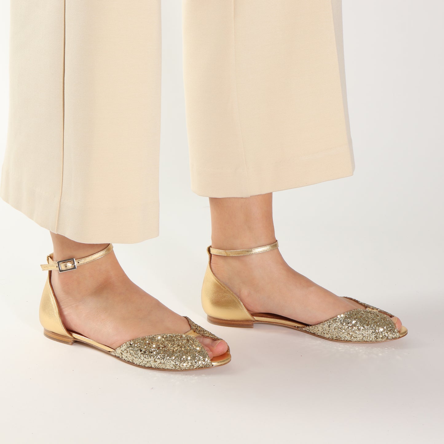 JULIETTE Glitter Champagne & Gold - Emma Go Shoes