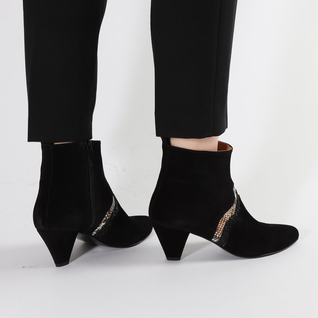 Karen Suede Black, Glitter Black & Snake - Emma Go Shoes