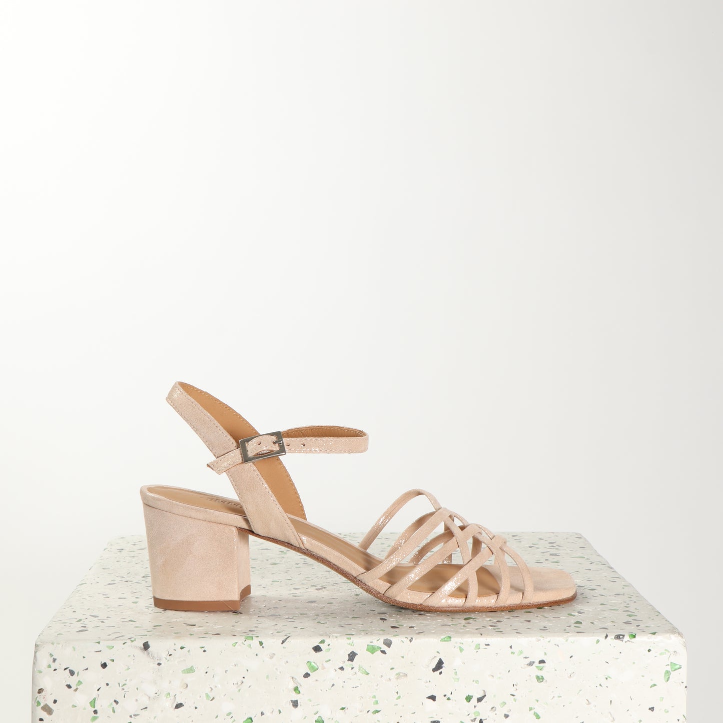 Katrina Suede Glitter Pale