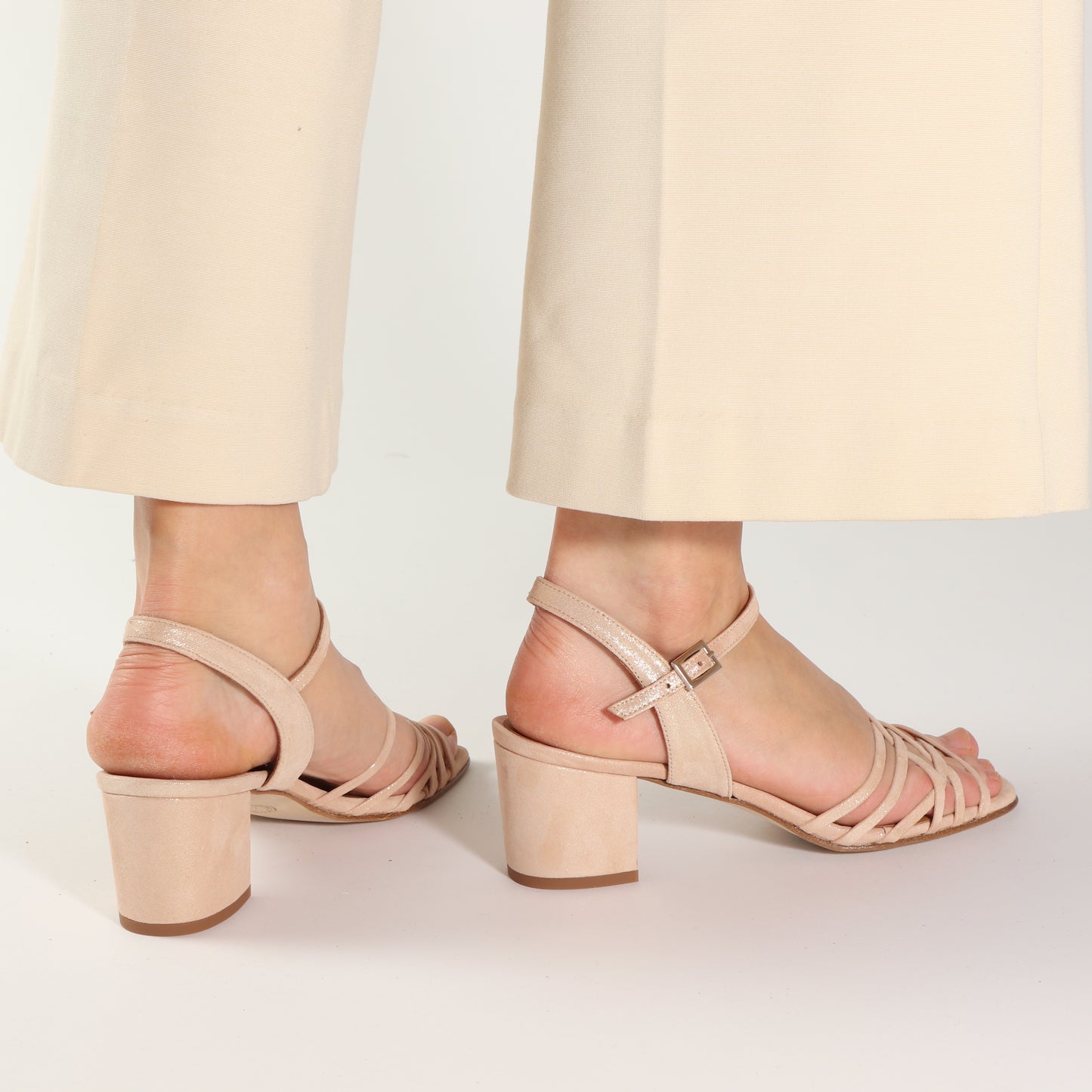 Katrina Suede Glitter Pale