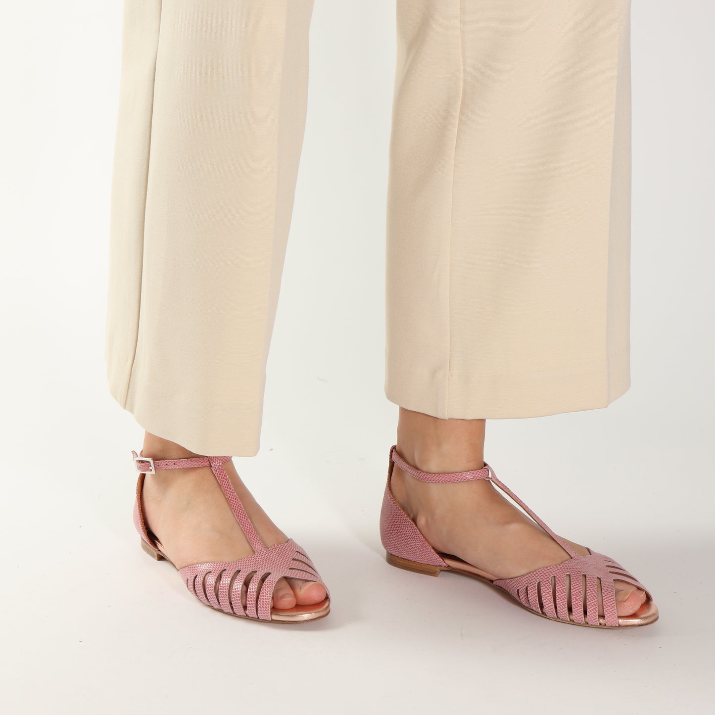 LILY Viper Pink & Rosegold - Emma Go Shoes