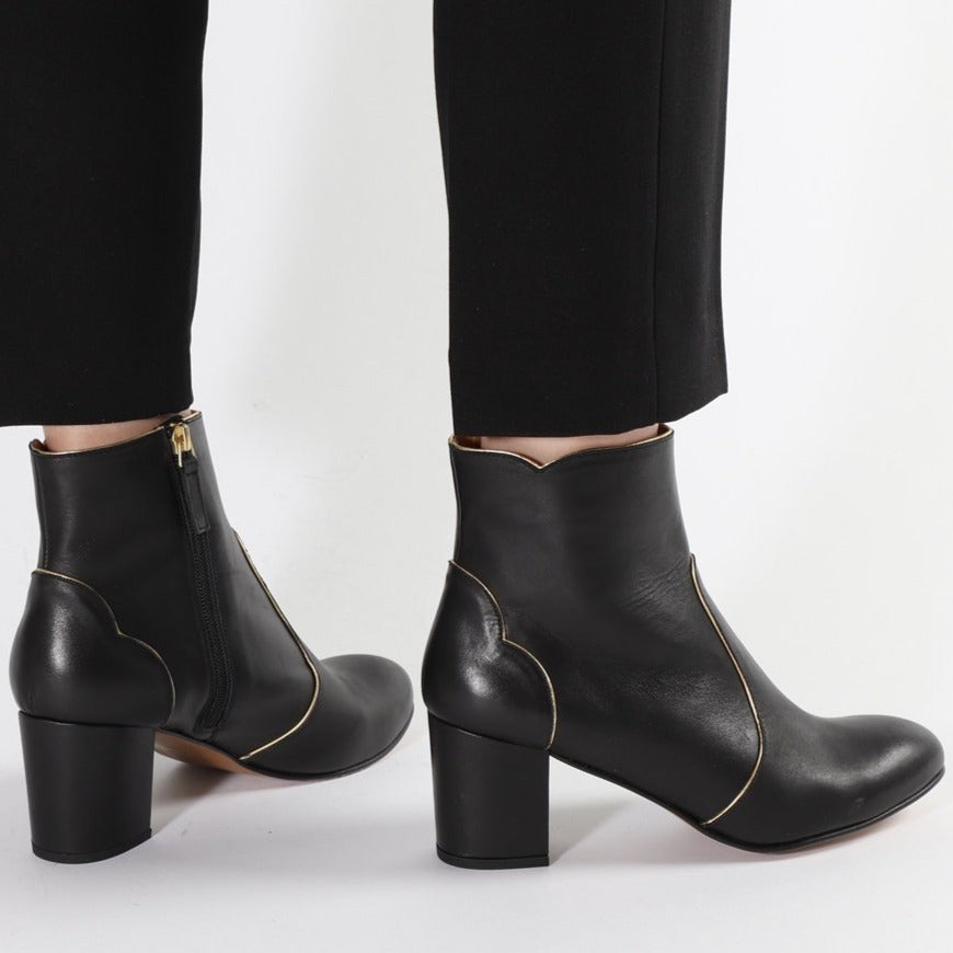 Maja Calf Black and Gold - Emma Go Shoes