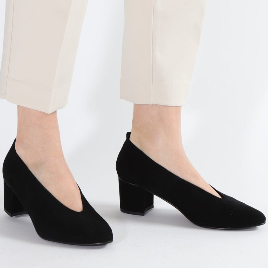 Mira Suede Black and Gold - Emma Go Shoes