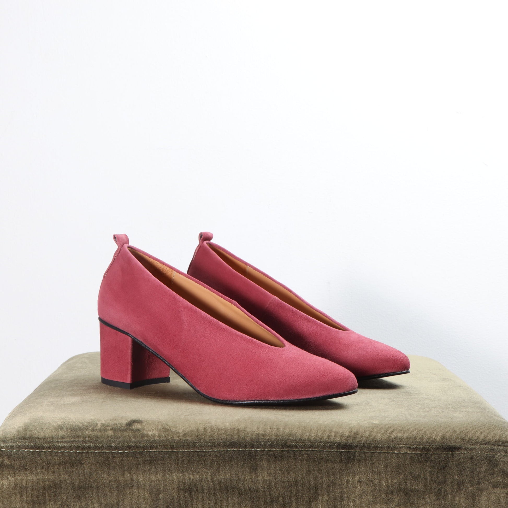 Mira Suede Old Rose and Rosegold - Emma Go Shoes