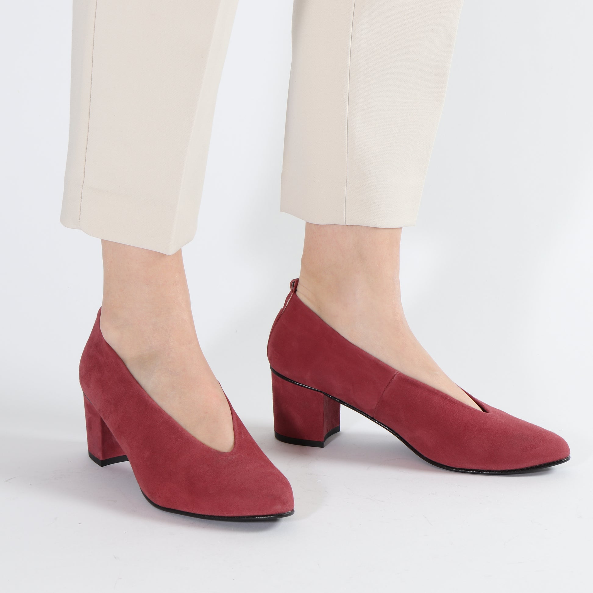 Mira Suede Old Rose and Rosegold - Emma Go Shoes