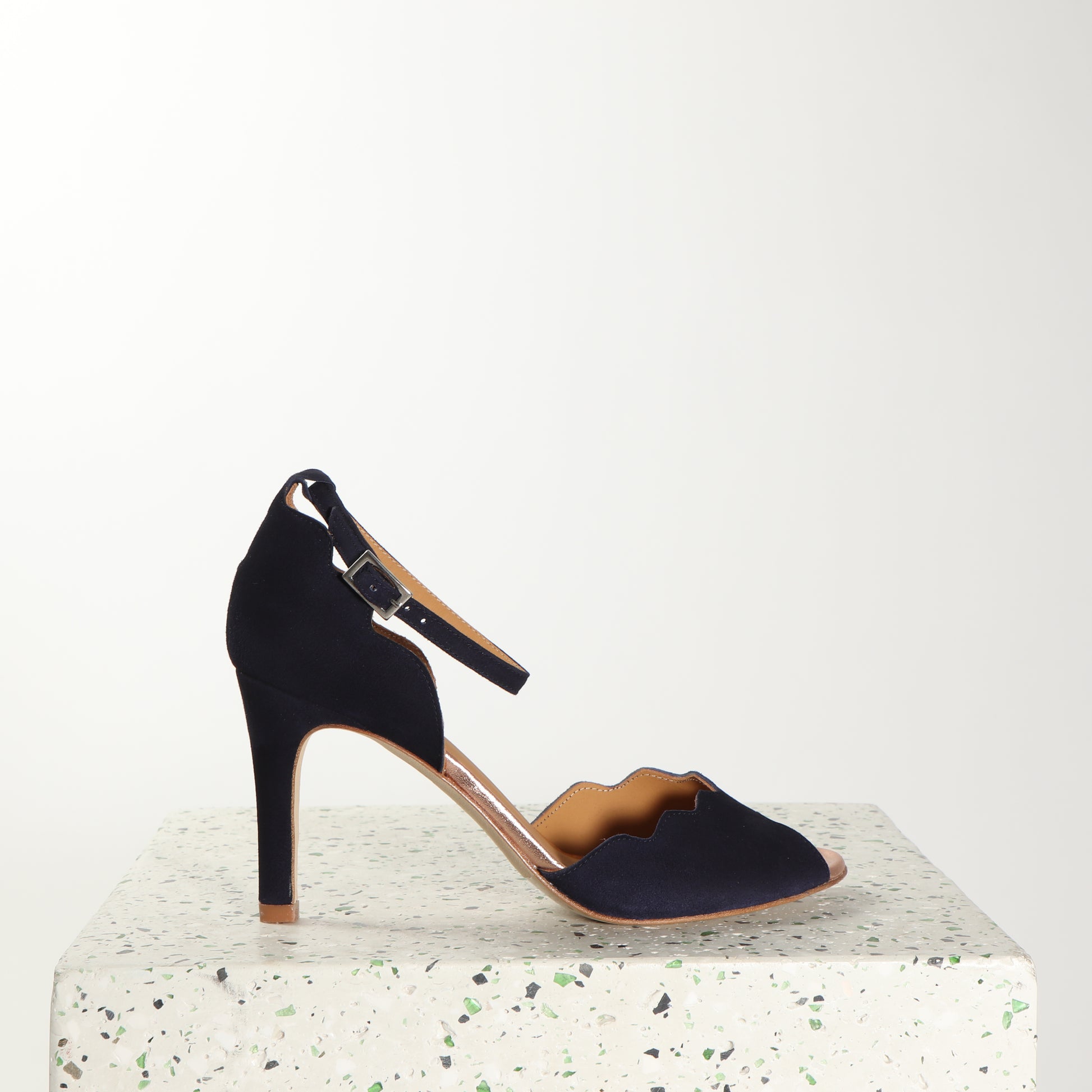 RIONA Suede Navy - Emma Go Shoes