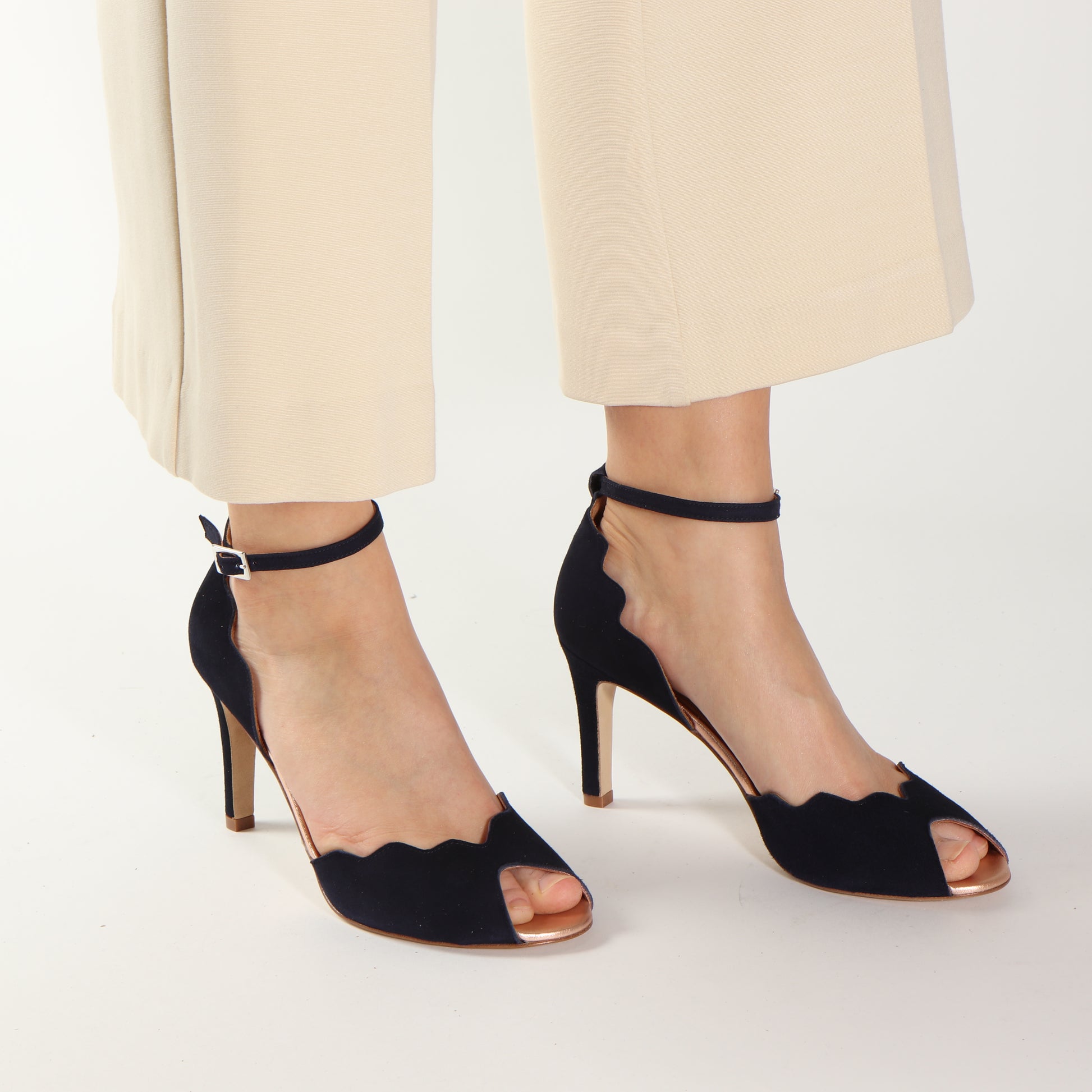 RIONA Suede Navy - Emma Go Shoes