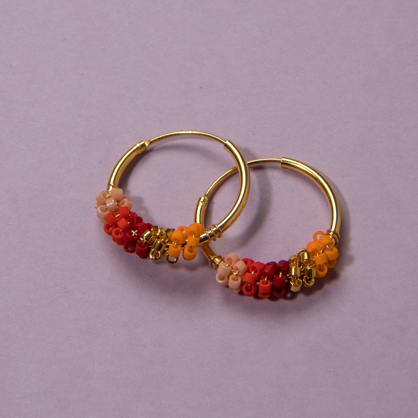 Sanne Red Earring