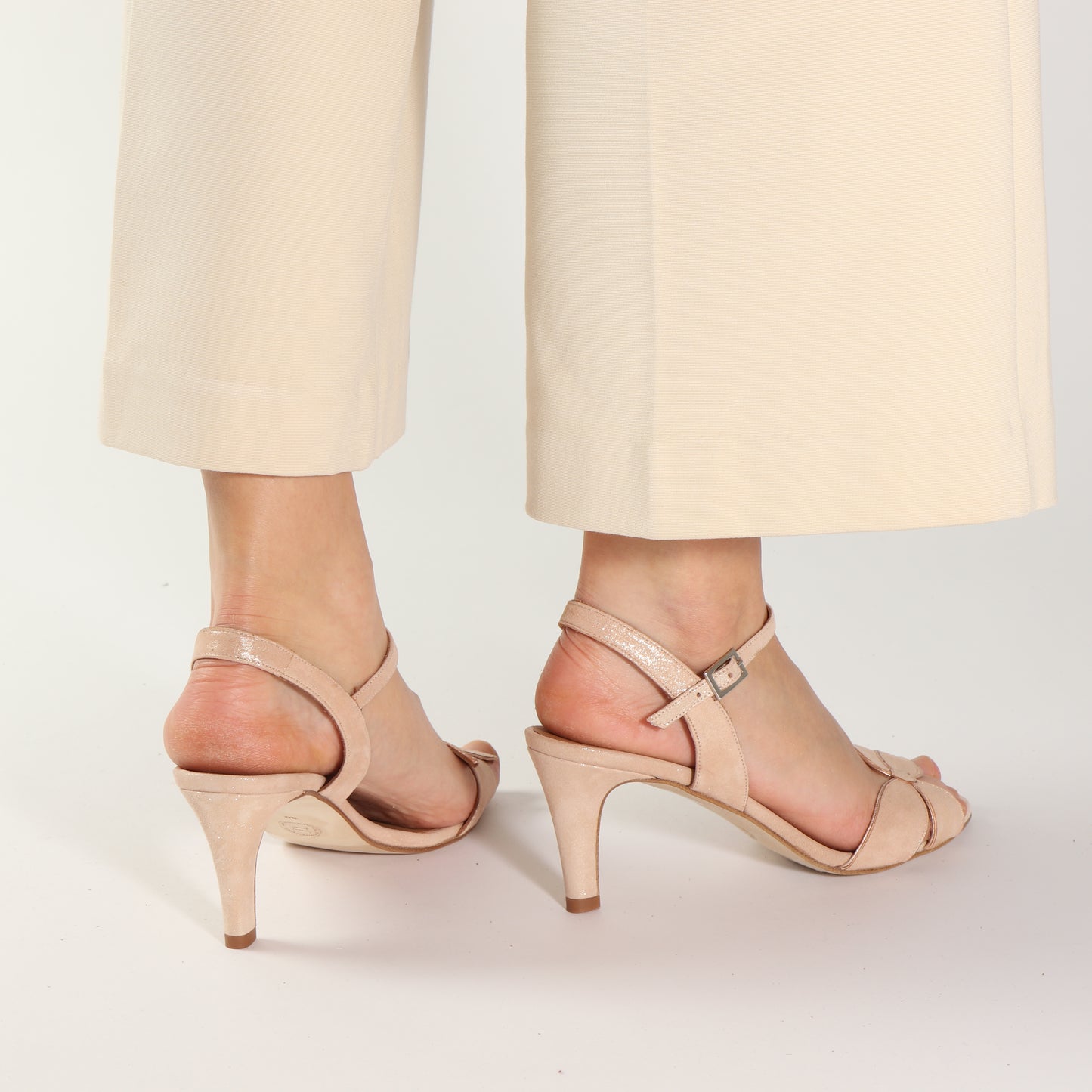 Selena Suede Glitter Pale - last pair 39