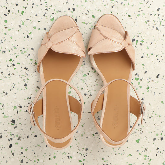 Selena Suede Glitter Pale - last pair 39