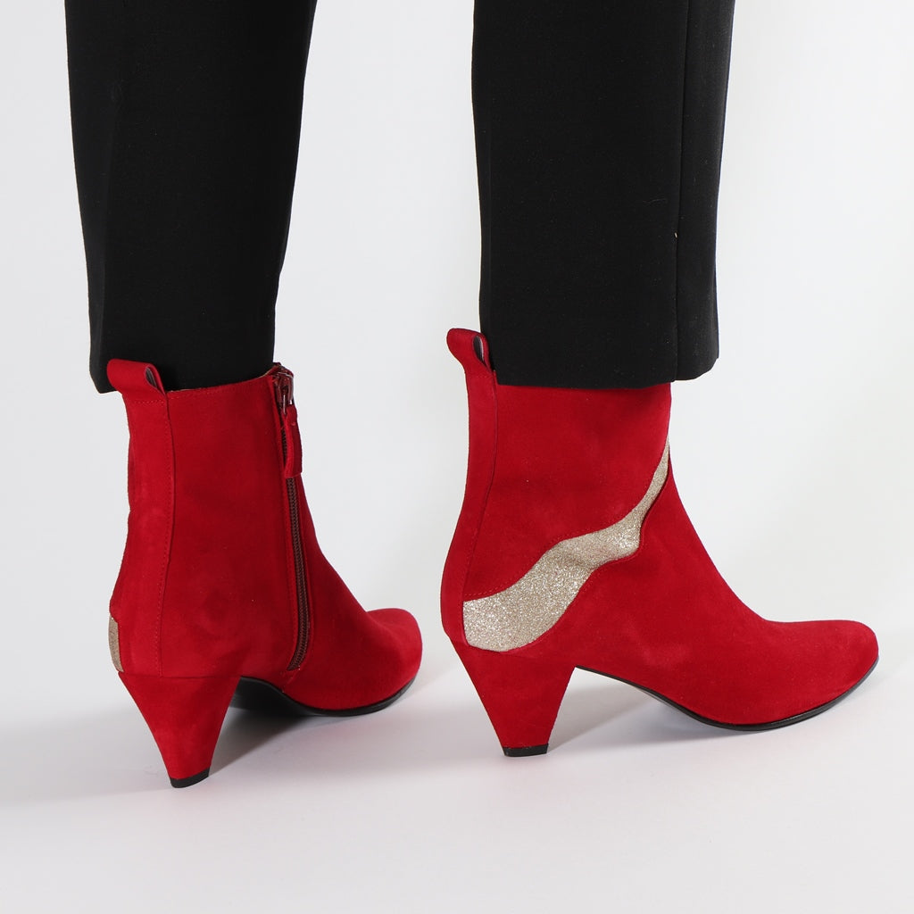 Andrea Suede Red - last pairs 38, 39, 40 - Emma Go Shoes