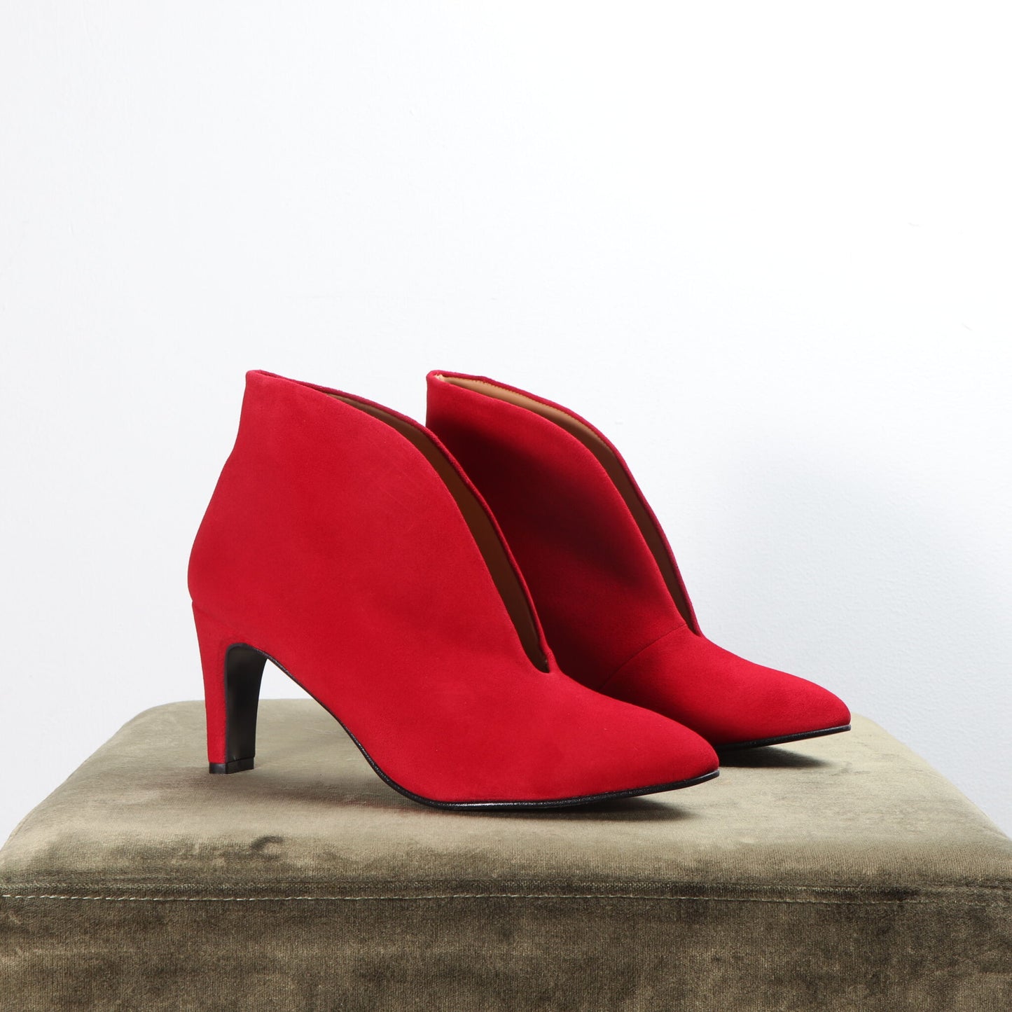 Aya Suede Red - last pairs 37, 38 - Emma Go Shoes