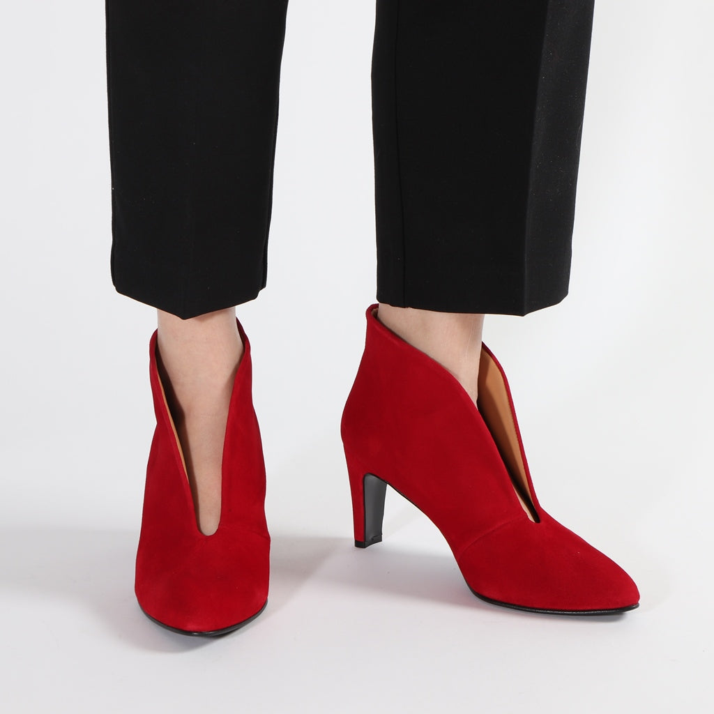 Aya Suede Red - last pairs 37, 38 - Emma Go Shoes