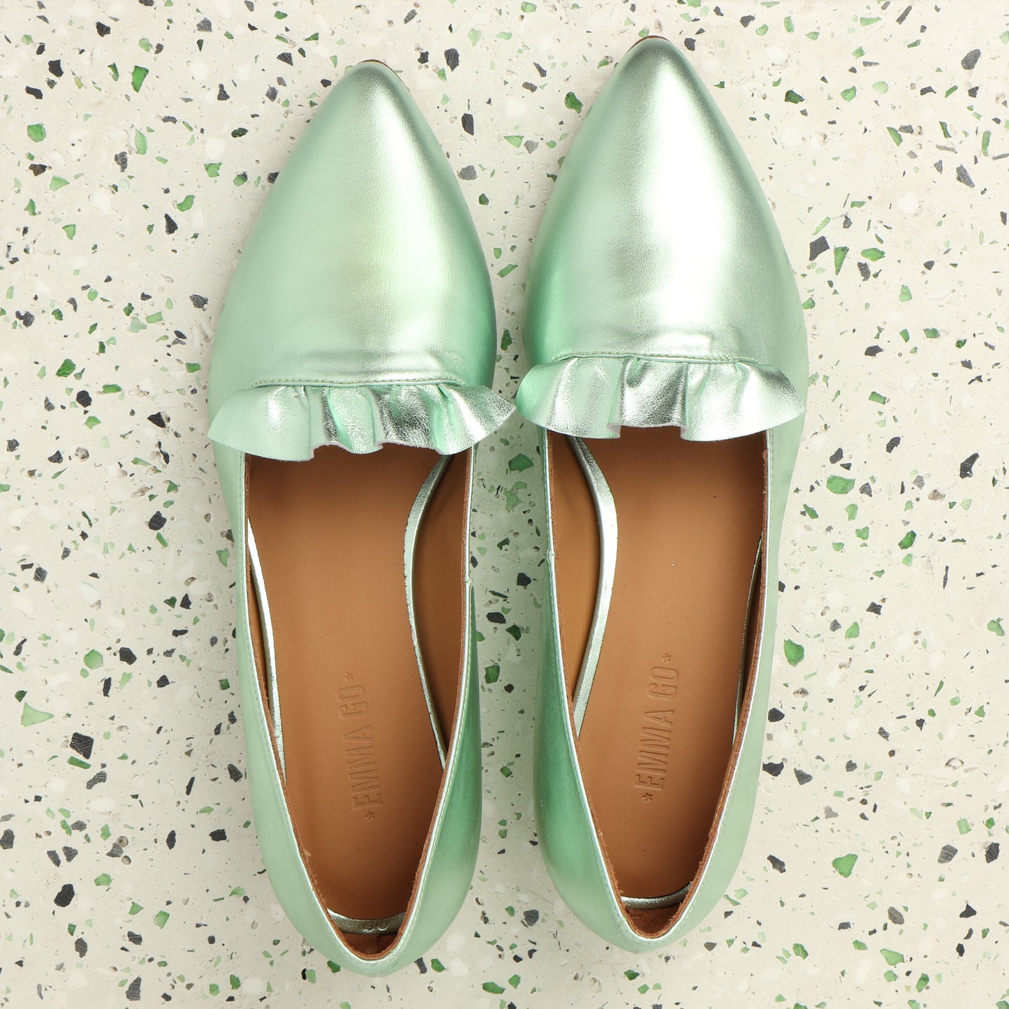 Belinda Metal Green - last pairs 38, 39