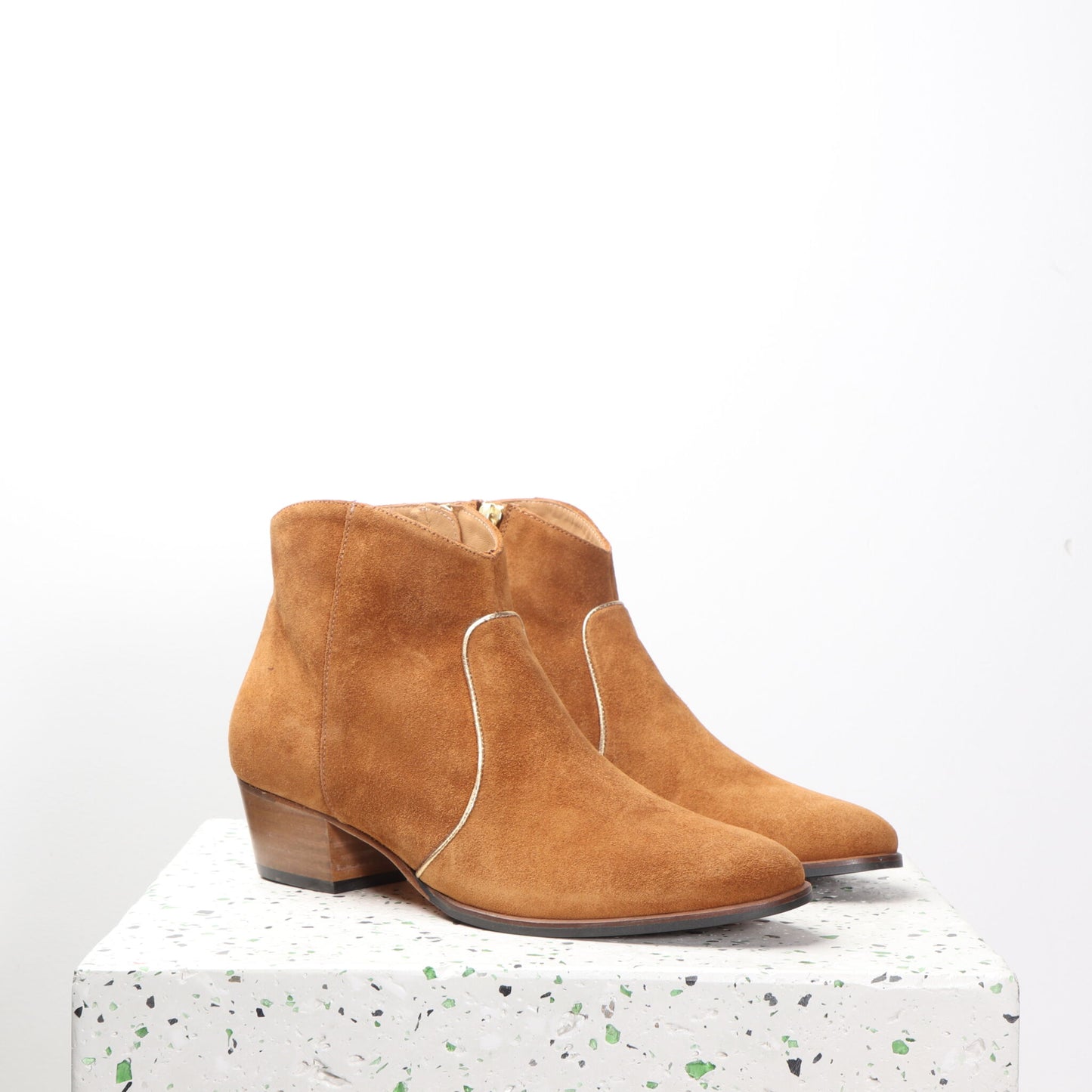 Dunn Suede Cognac - last pairs 35 & 37 - Emma Go Shoes