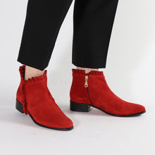Load image into Gallery viewer, Gloria Suede Red - Emma Go Shoes

