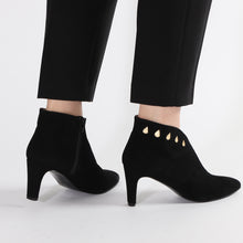 Load image into Gallery viewer, Iben Suede Black and Gold - Emma Go Shoes
