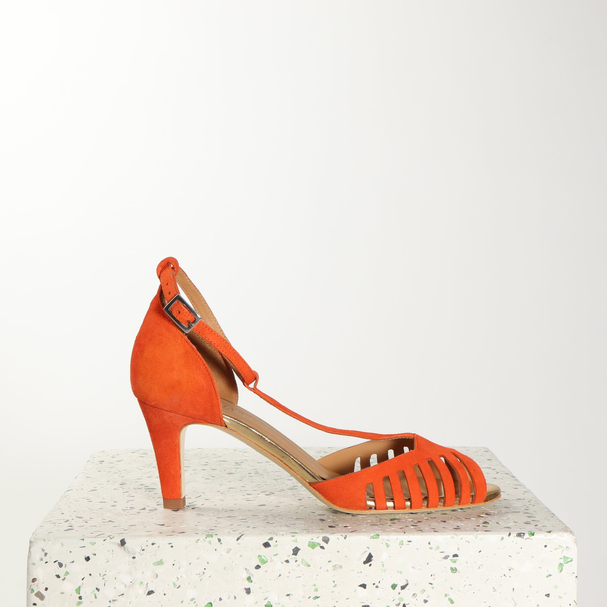 JOELLE Suede Orange - last few - Emma Go Shoes