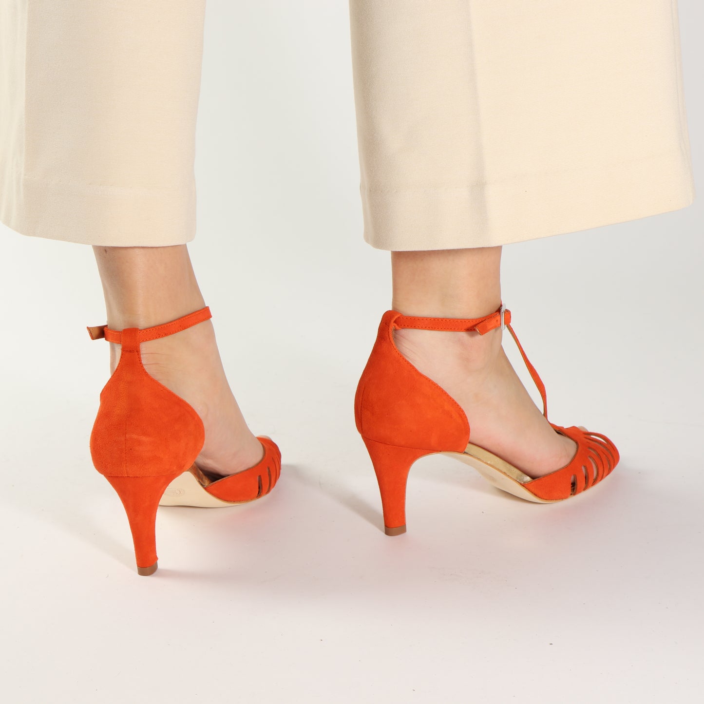 JOELLE Suede Orange - last few - Emma Go Shoes