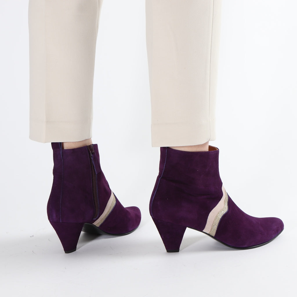 Karen Suede Purple, Glitter Cava & Face - Emma Go Shoes