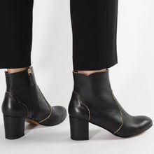 Load image into Gallery viewer, Maja Calf Black and Gold - Emma Go Shoes
