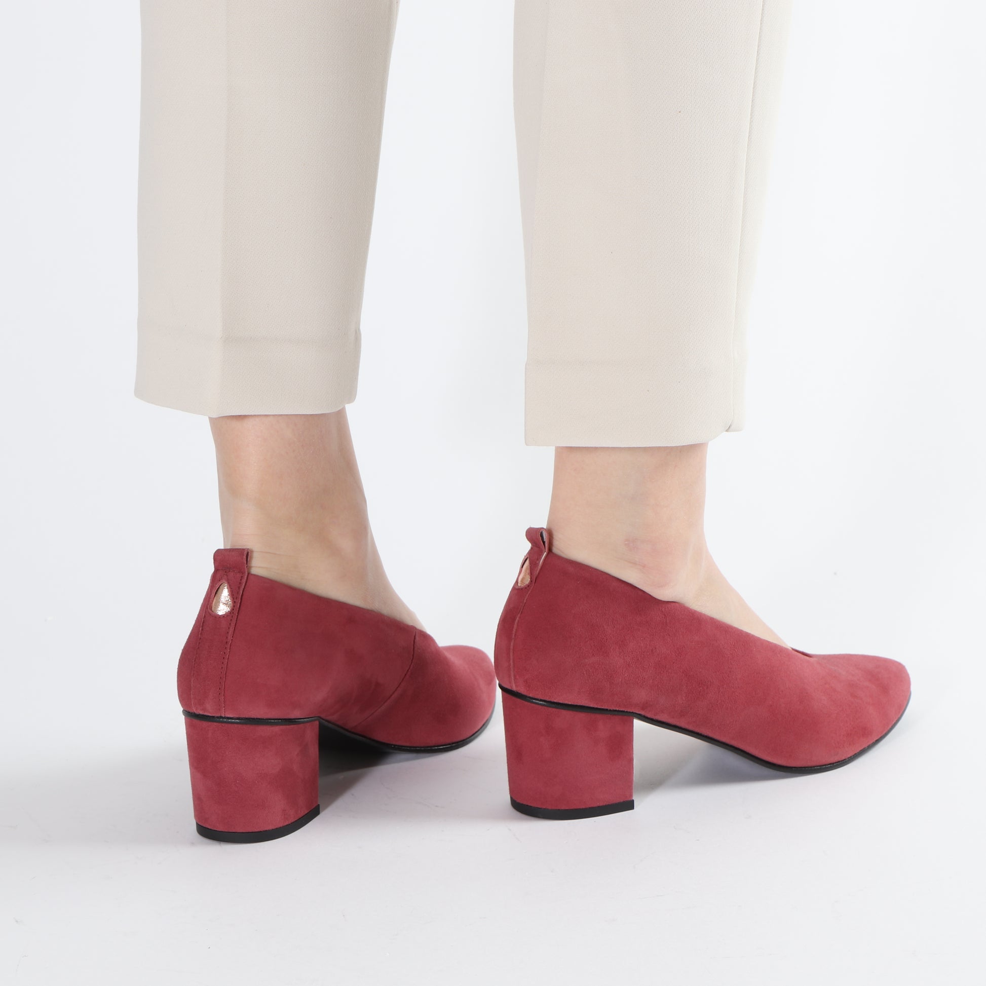 Mira Suede Old Rose and Rosegold - Emma Go Shoes