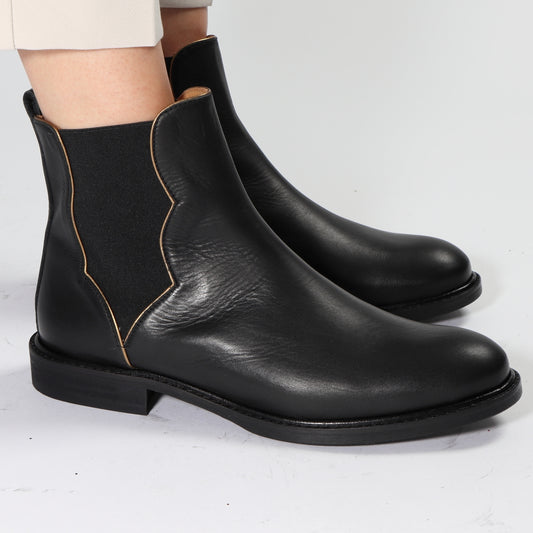 Natasha Calf Black
