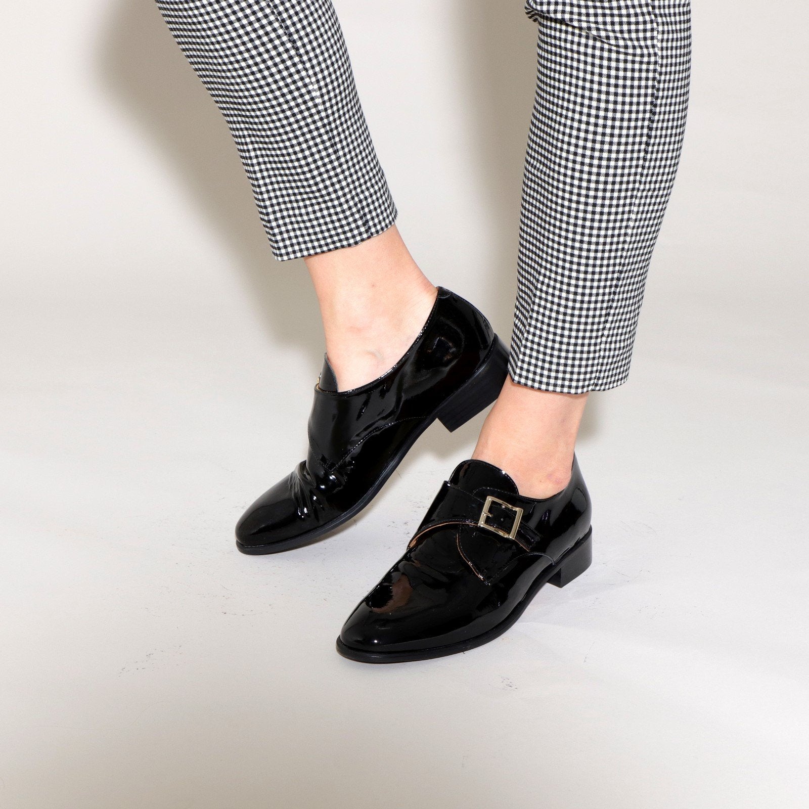 Perkins Patent Black - last pair 41 - Emma Go Shoes