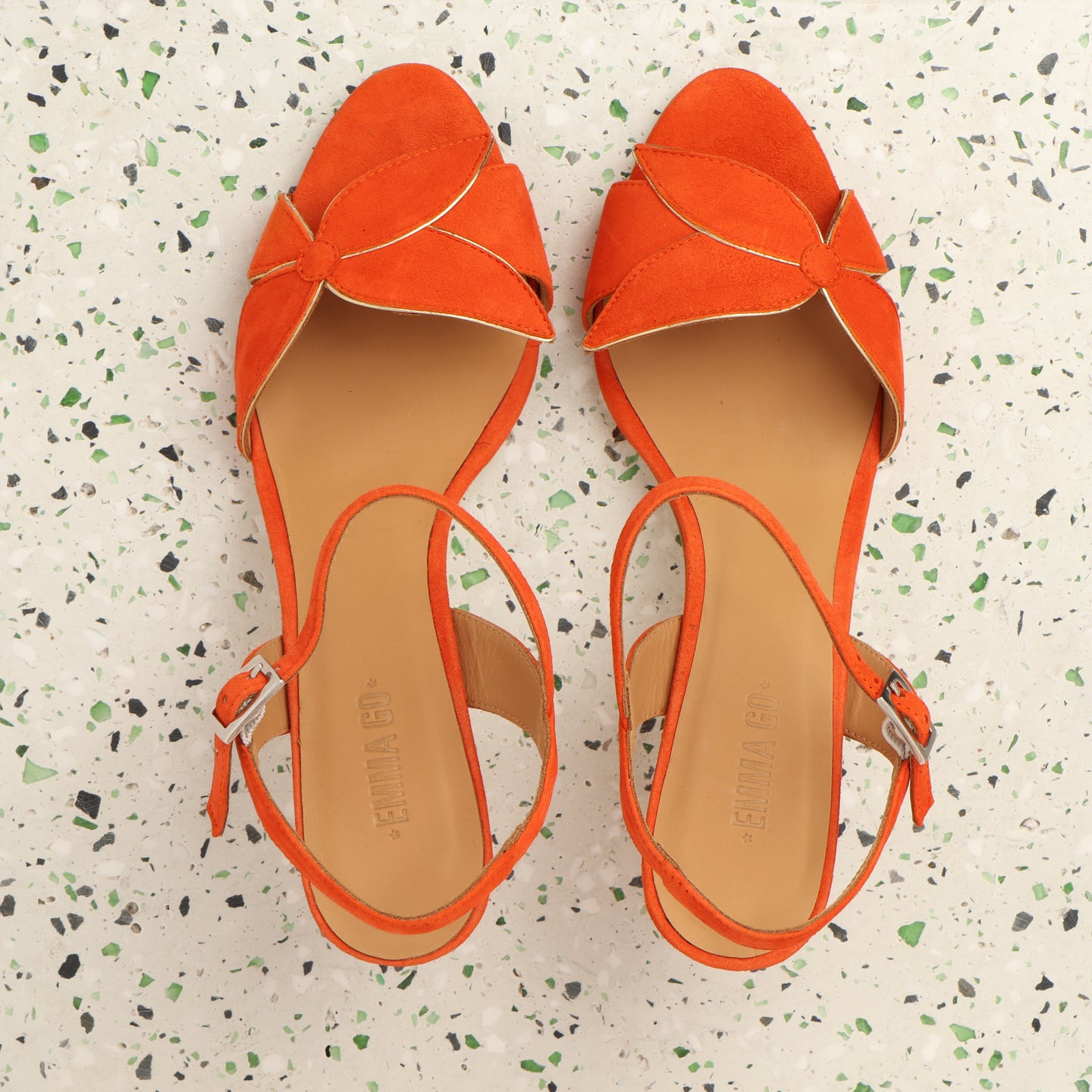 Selena Suede Orange - Last pairs 39, 40, 41 - Emma Go Shoes