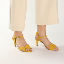 Load image into Gallery viewer, Selena Suede Mustard - Emma Go Shoes

