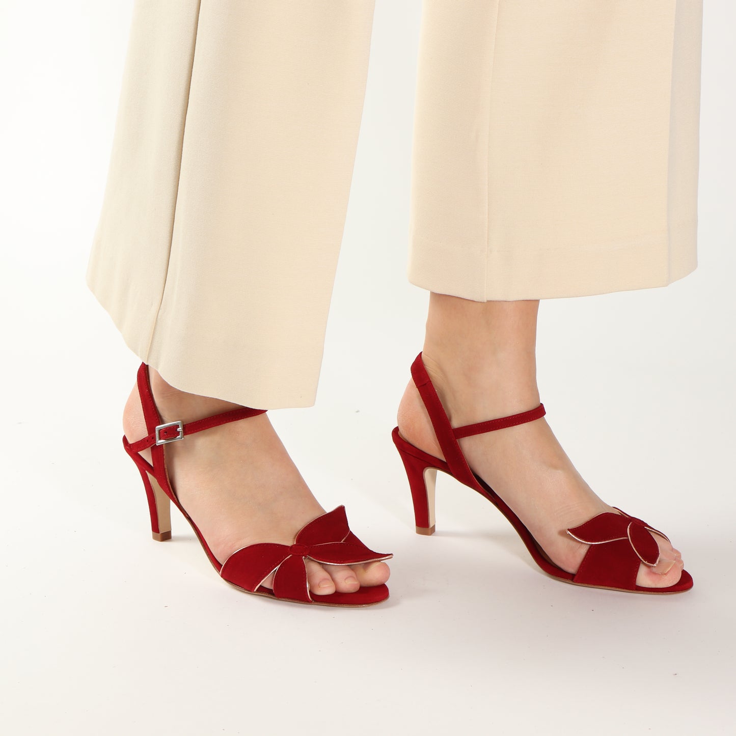 Selena Suede Red - last pair 38 - Emma Go Shoes